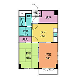 レジデンス光和105 2SDKの間取図画像