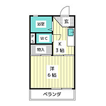 コーポ水野  ｜ 愛知県長久手市前熊西脇（賃貸アパート1K・2階・21.00㎡） その2