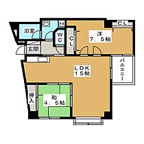 カーサ小井堀  ｜ 愛知県名古屋市名東区小井堀町（賃貸マンション2LDK・3階・64.80㎡） その2