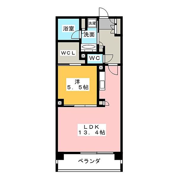 愛知県名古屋市名東区宝が丘(賃貸マンション1LDK・1階・46.20㎡)の写真 その2
