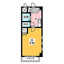 Ｃｒｏｗｎ　Ｈｉｌｌｓ  ｜ 愛知県名古屋市名東区宝が丘（賃貸マンション1K・1階・24.80㎡） その2