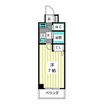 長谷川17番館  ｜ 愛知県名古屋市名東区宝が丘（賃貸マンション1K・1階・22.55㎡） その2