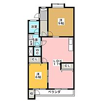 ビラ高城  ｜ 愛知県名古屋市名東区宝が丘（賃貸マンション2LDK・1階・59.20㎡） その2