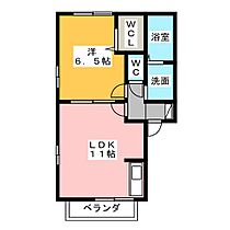 ベルエアエクセラン  ｜ 愛知県日進市竹の山２丁目（賃貸アパート1LDK・2階・40.43㎡） その2