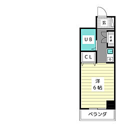 メゾン・ド・エトワール ワンルームの間取図画像