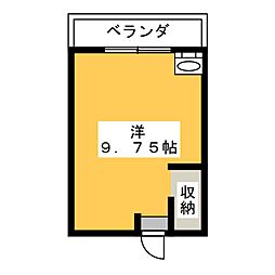 ステータスアパートメント長久手 ワンルームの間取図画像