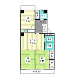 ミリアン宮前 3LDKの間取図画像