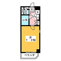 ファーストスプリング 1Kの間取図画像