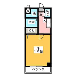 Mステージ藤が丘 1Kの間取図画像