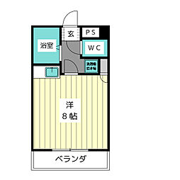 サンビレッジ ワンルームの間取図画像