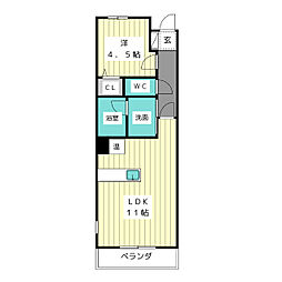 F,SHINKE-COZY 1LDKの間取図画像