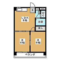 伊藤マンション  ｜ 愛知県名古屋市守山区小幡南３丁目（賃貸マンション2LDK・2階・44.72㎡） その2