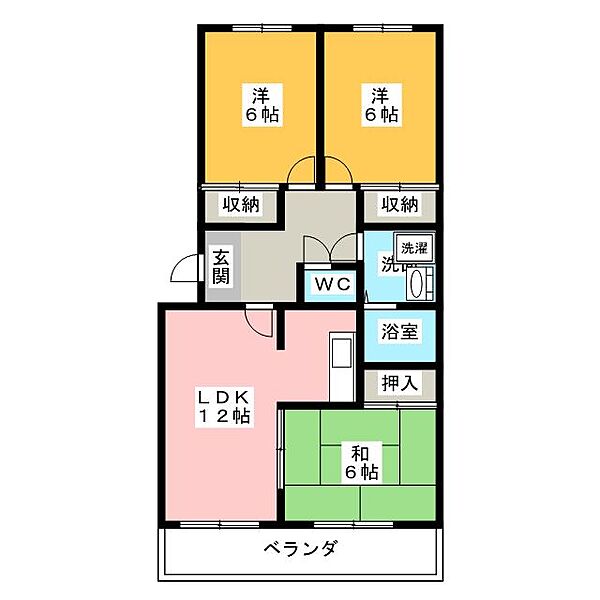 フォレストハウス ｜愛知県名古屋市守山区大屋敷(賃貸マンション3LDK・2階・71.49㎡)の写真 その2