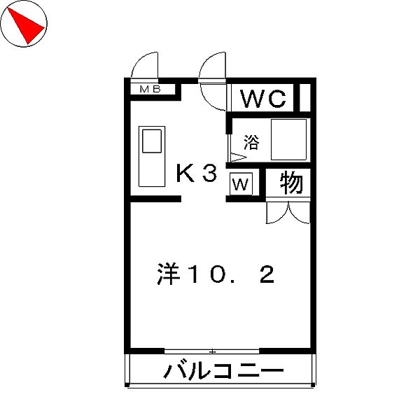 メルヴェーユ小幡I ｜愛知県名古屋市守山区小幡１丁目(賃貸マンション1K・5階・27.90㎡)の写真 その2