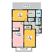 マロンベルＢ棟  ｜ 愛知県名古屋市守山区野萩町（賃貸アパート2LDK・1階・57.53㎡） その2