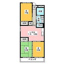 パークシティＴ・Ｓ  ｜ 愛知県名古屋市守山区藪田町（賃貸マンション3LDK・2階・60.50㎡） その2