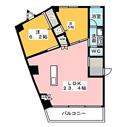 CommunityGardenNagoya 2LDKの間取図画像