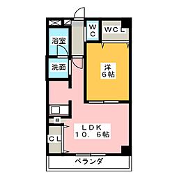 Pastoral 1LDKの間取図画像