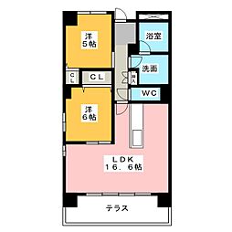 CommunityGardenNagoya 2LDKの間取図画像