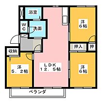 カーサ滝ノ水  ｜ 愛知県名古屋市緑区大形山（賃貸アパート3LDK・2階・62.63㎡） その2