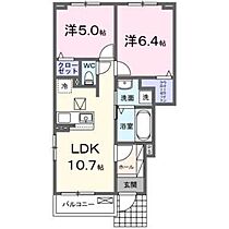 カーサ　ミオI 101 ｜ 愛知県名古屋市緑区大高町字下塩田44-2（賃貸アパート2LDK・1階・50.44㎡） その2