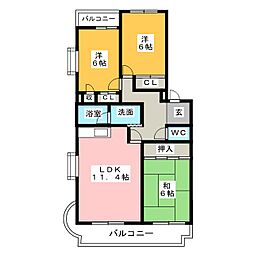 間取図画像 3LDK