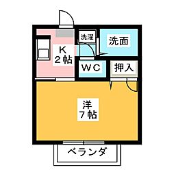 間取図画像 1K