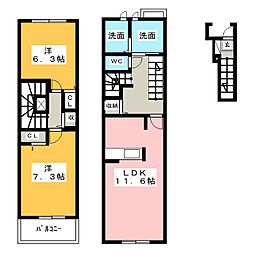 マタンブリエ3 2LDKの間取図画像