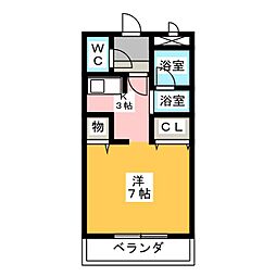 ネクステージ 1Kの間取図画像