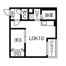 Jack nishikiI 201 ｜ 愛知県名古屋市港区錦町19-7-1（賃貸アパート1LDK・2階・30.62㎡） その2