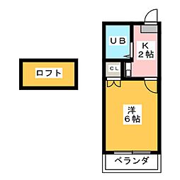 間取図画像 1K