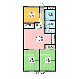レジデンス光和-2 3LDKの間取図画像