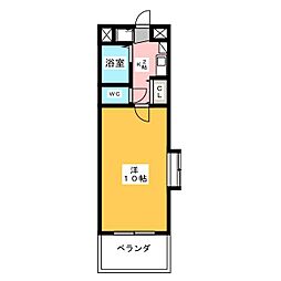 M.A.Kビル 1Kの間取図画像
