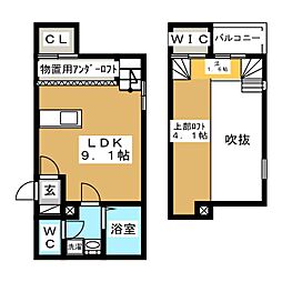 ステラ ワンルームの間取図画像