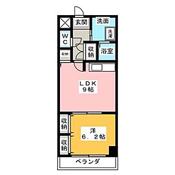 ベイサイトアベニュー 1LDKの間取図画像