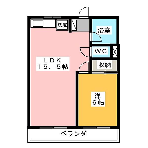 メートービル ｜愛知県名古屋市名東区名東本通３丁目(賃貸マンション1LDK・2階・52.08㎡)の写真 その2