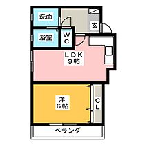 よもぎ台マンション  ｜ 愛知県名古屋市名東区よもぎ台２丁目（賃貸マンション1LDK・1階・40.12㎡） その2