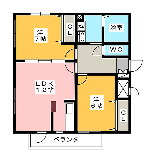 エクセレント星ヶ丘 ｜愛知県名古屋市名東区西里町４丁目(賃貸マンション2LDK・4階・60.30㎡)の写真 その2