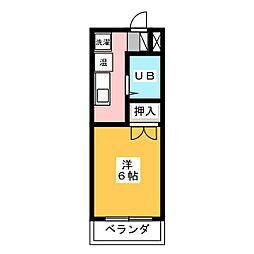 パストラルM 1Kの間取図画像
