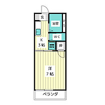 タウニィ一社  ｜ 愛知県名古屋市名東区一社２丁目（賃貸アパート1K・2階・21.10㎡） その2