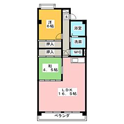 ハイライフメイユウ 2LDKの間取図画像