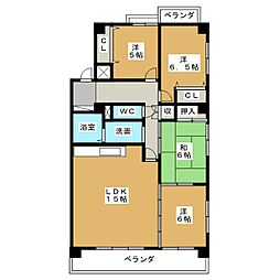 インテリジェント高間台1号館 4LDKの間取図画像
