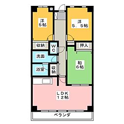 アスリート本郷 3LDKの間取図画像