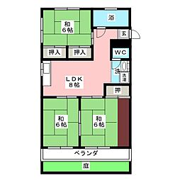 ナインハイツ 3DKの間取図画像