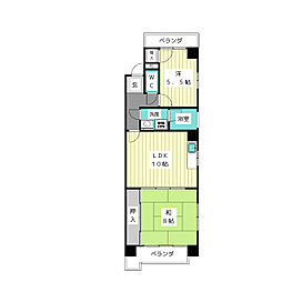 香流シンシア 2LDKの間取図画像