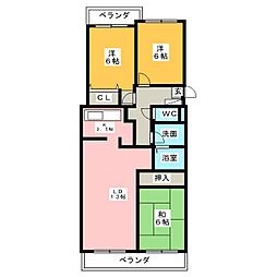 ノヴァ上社 3LDKの間取図画像