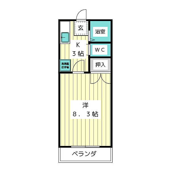 ルーブル高 ｜愛知県名古屋市名東区高柳町(賃貸アパート1K・1階・25.51㎡)の写真 その2