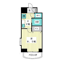 ＣＨＥＲＲＹ　ＨＩＬＬ’Ｓ  ｜ 愛知県名古屋市名東区藤が丘（賃貸マンション1K・8階・24.79㎡） その2