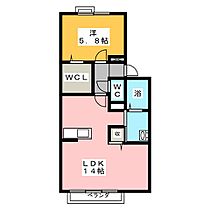 スリーズパルク  ｜ 愛知県長久手市仏が根（賃貸アパート1LDK・1階・45.50㎡） その2