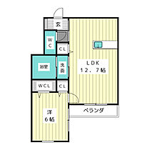 愛知県長久手市喜婦嶽（賃貸アパート1LDK・3階・46.04㎡） その2